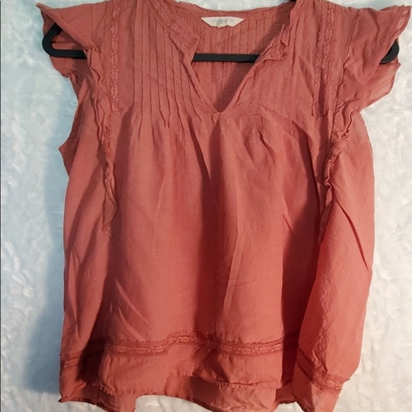 Lucky Brand Tops - Lucky Brand Ruffle Sleeve Blouse Size M
